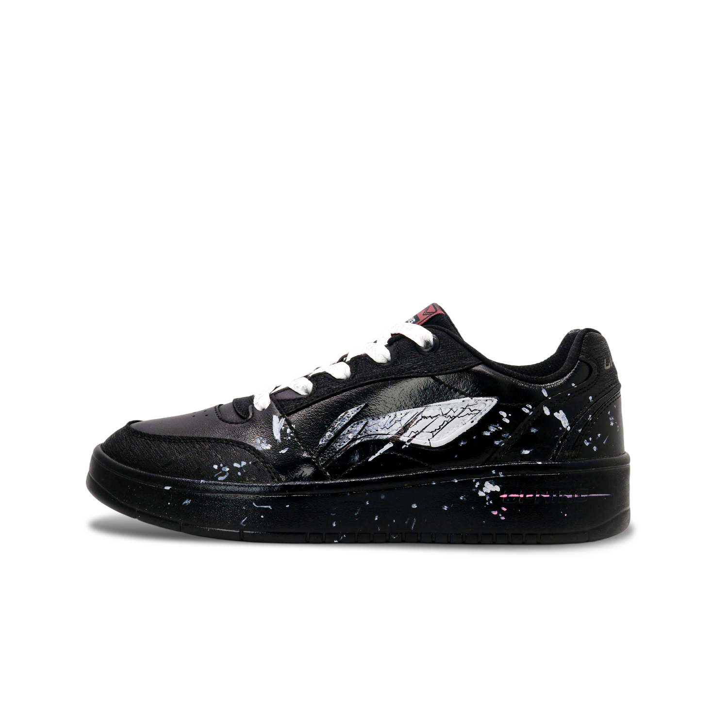 

Li-Ning Li Ning Sycee V3 Lord Of Storm Cushioning, износостойкие низкие скейтборд-кроссовки Unisex черно-белые