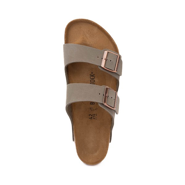 Сандалии Mens Birkenstock Arizona Slide Sandal, цвет Stone — фото 2