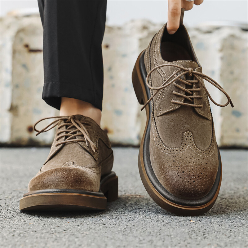 Туфли мужские Men"s Casual Men Low-Top Weishibangwei, желтый — фото 3
