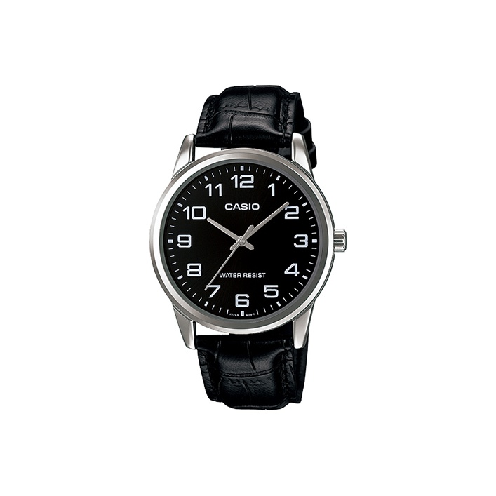 

CASIO Часы G Shock MTP V001L 1B, Silver Black Watch Dial
