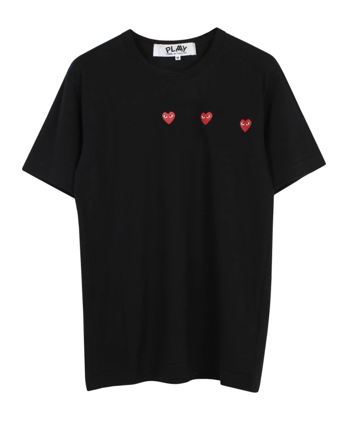 

Футболка с принтом «сердечко» Comme Des Garçons Play, черный