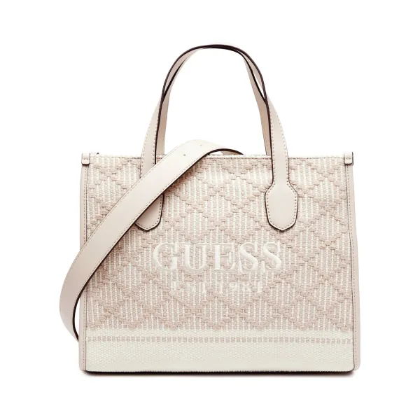 

Сумка-Шоппер Silvana с 2 отделениями Guess, бежевый