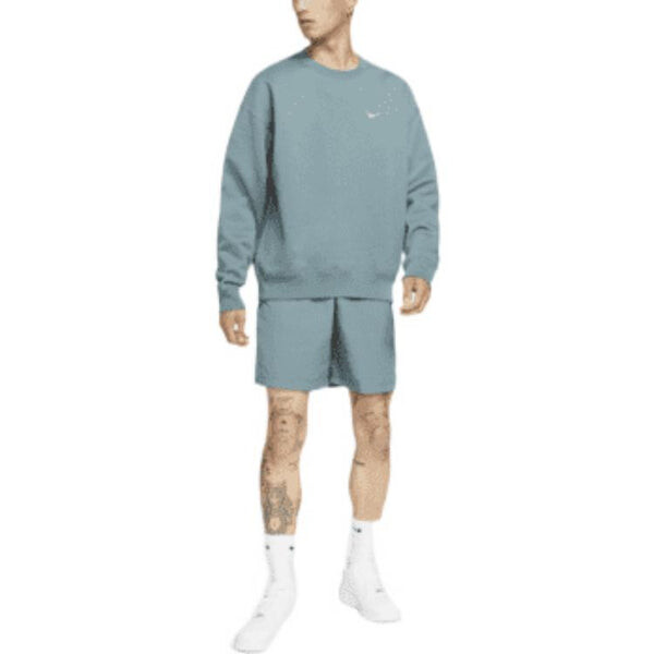 Брюки solo swoosh shorts 'blue grey' Nike, синий — фото 3