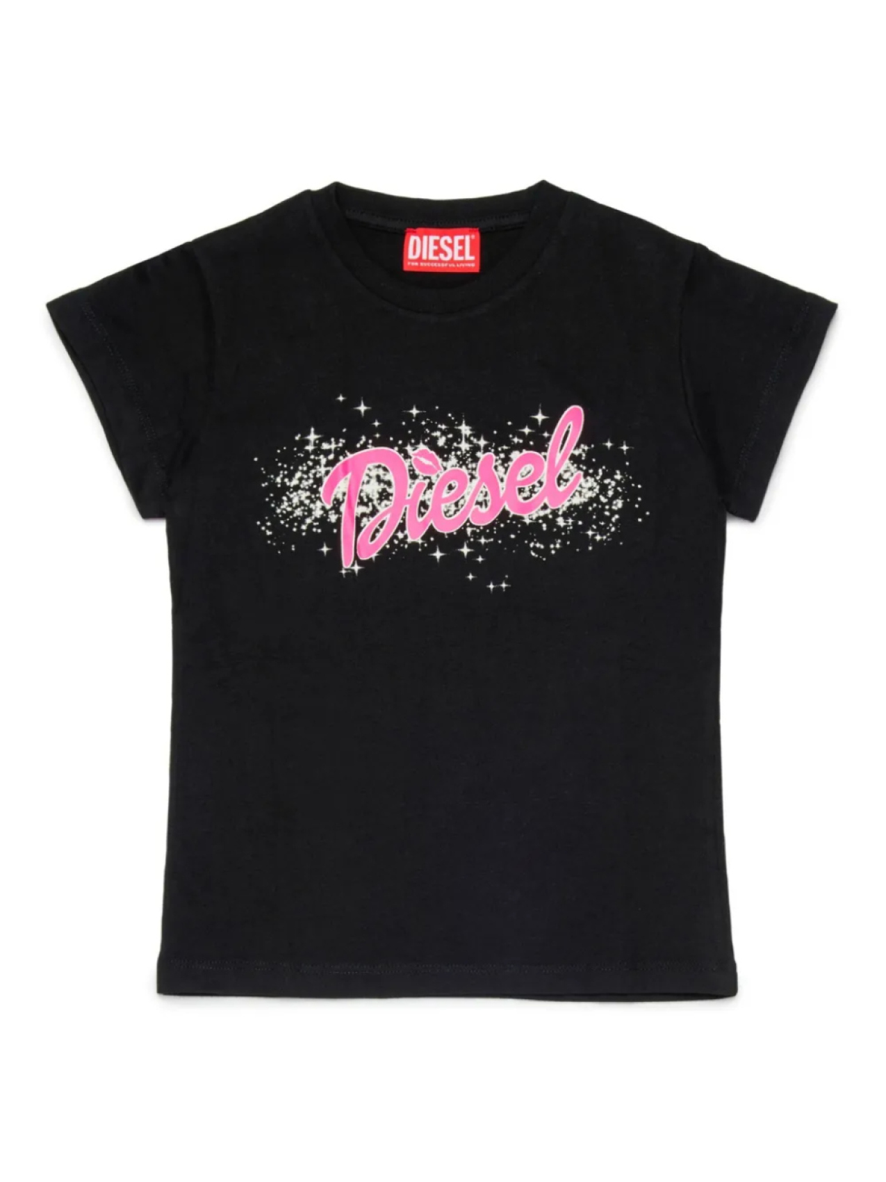 

Diesel Kids футболка с логотипом, черный