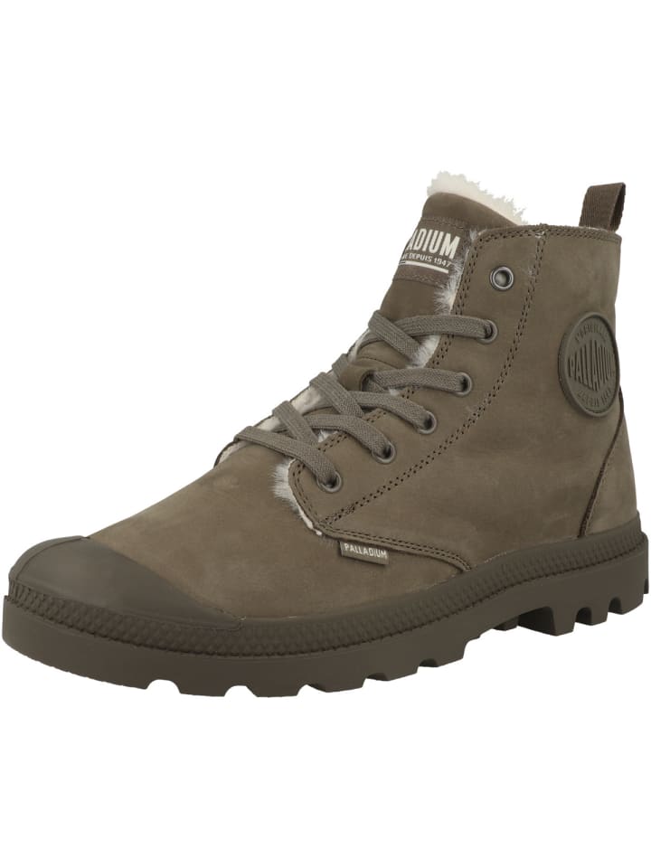 Palladium Ботинки Pampa Hi Zip WL на шнуровке серого цвета — фото 4
