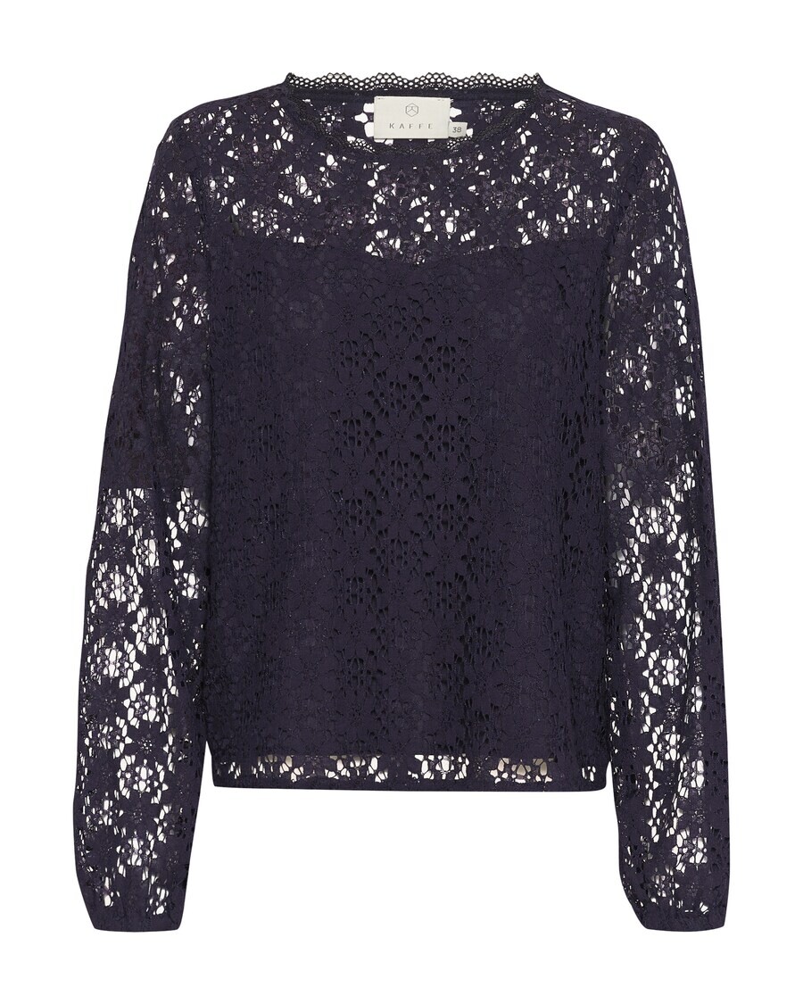 

Кружевная блузка Kaffe Blouse Silja, темно-фиолетовый
