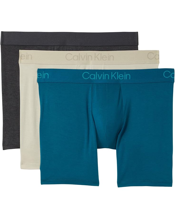 

Мужские трусы-боксеры Calvin Klein Ultra Soft Modern Modal Calvin Klein Underwear, Charcoal Heather/Aloe Essence/Teal Marine