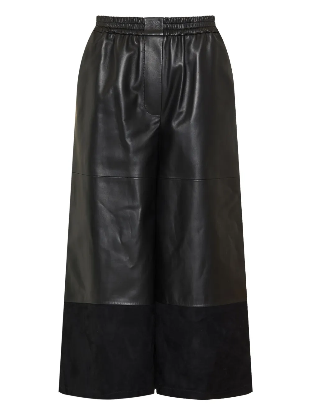 

Кожаные брюки Solia с эластичным поясом Loewe, черный