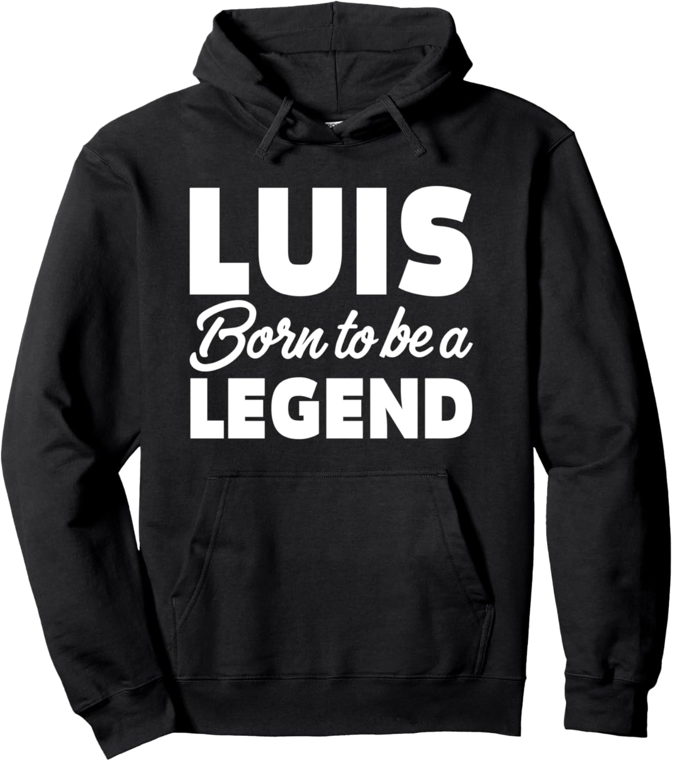 

Луис Имя Рожденный Стать Легендой Личная Мужская Толстовка Luis Legend Tees, черный