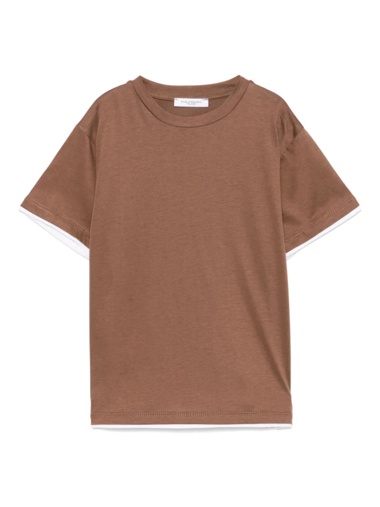 

Футболка Paolo Pecora Kids из мягкого джерси, коричневый