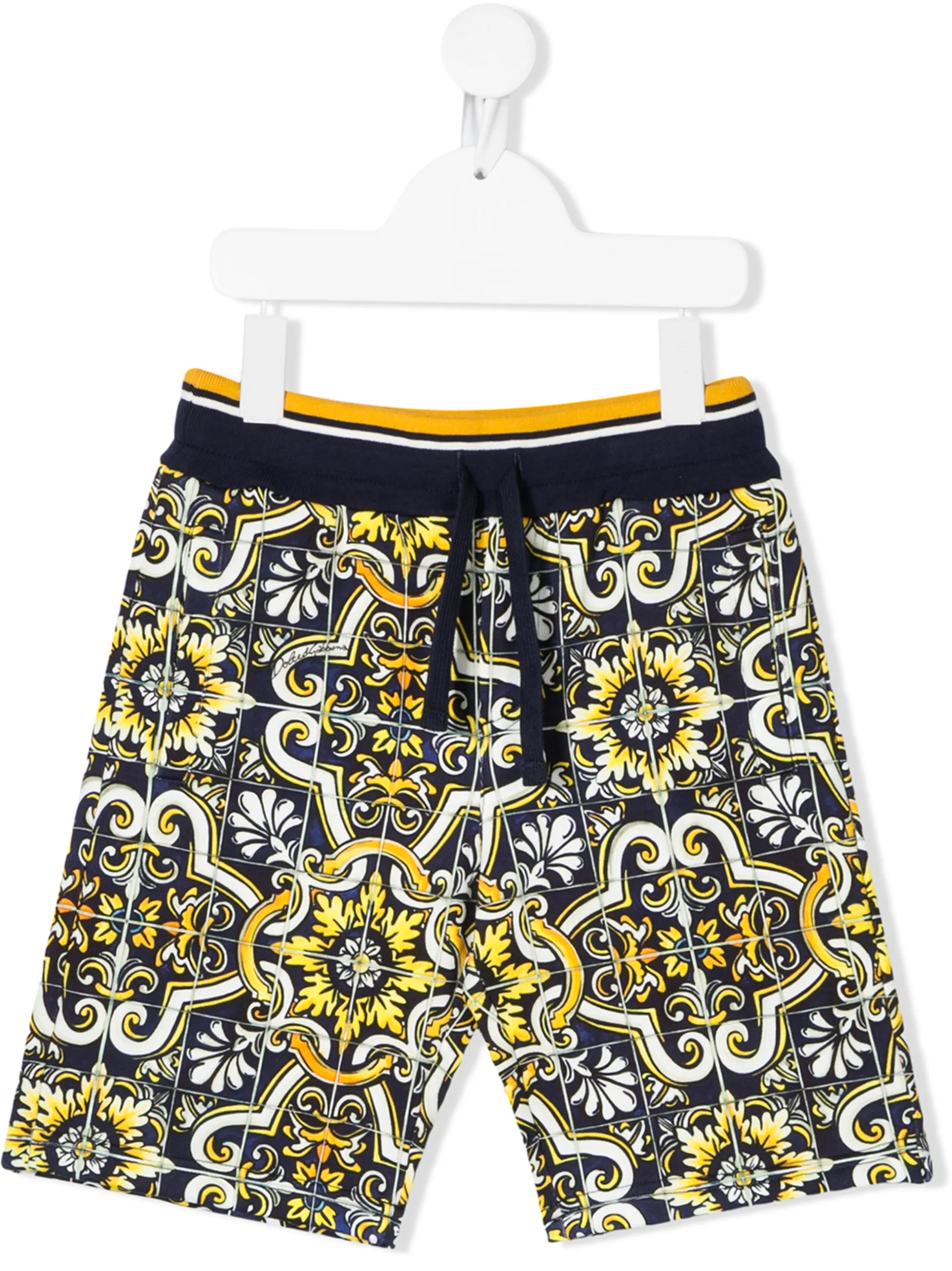 

Шорты с принтом Dolce & Gabbana Kids, синий