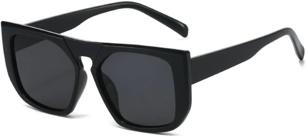 

Модные солнцезащитные очки для женщин в стиле ретро, ​​желто-синие, с защитой от УФ-излучения UV400; модные солнцезащитные очки для мужчин с леопардовым принтом TKKTLLT, Black Grey