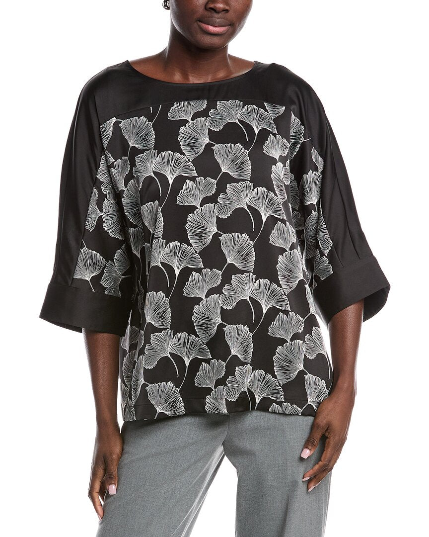 

Блузка с принтом Anne Klein Anne Klein, белый