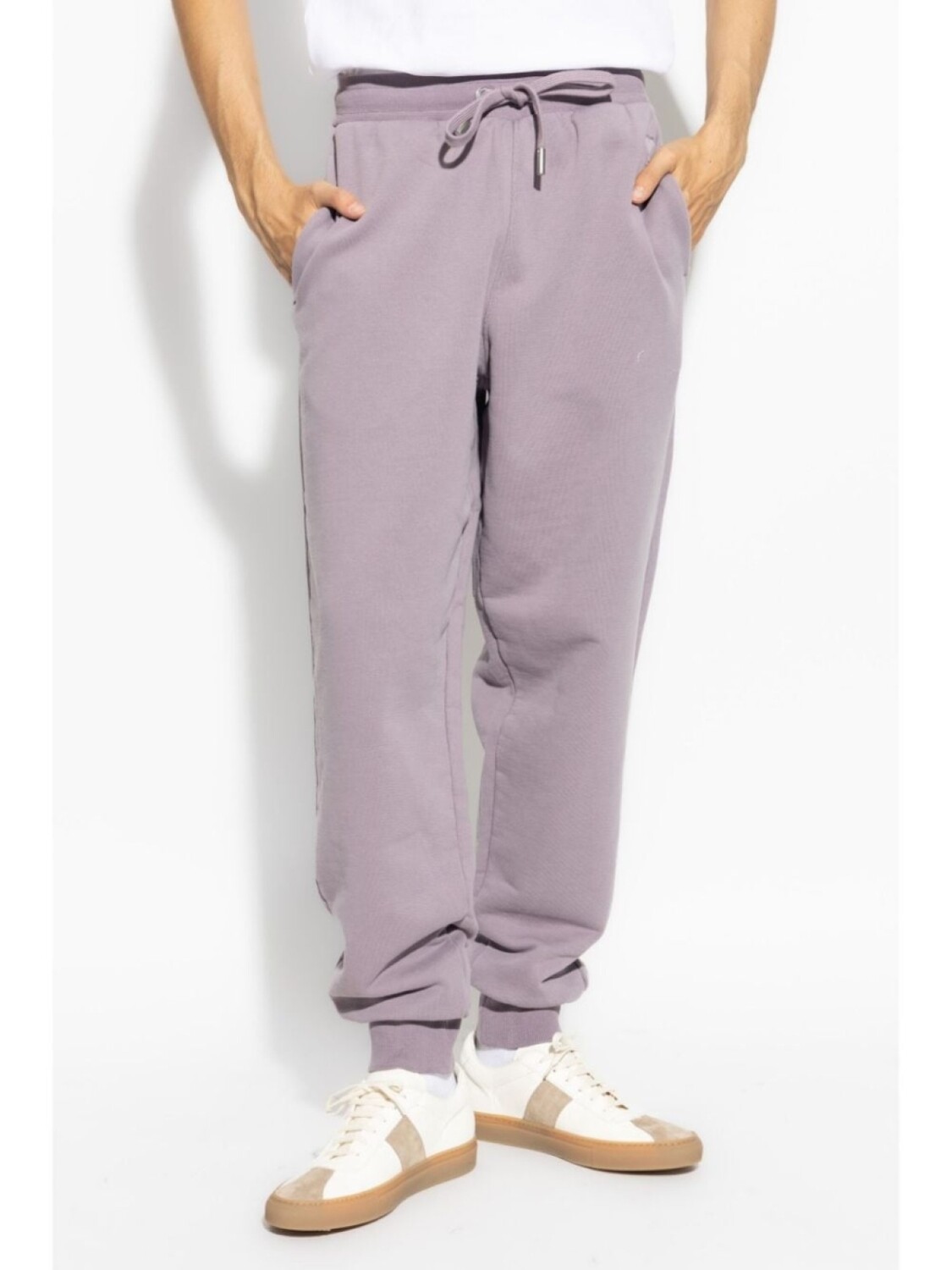AMI Paris спортивные брюки с монограммой Ami de Coeur, фиолетовый — фото 3