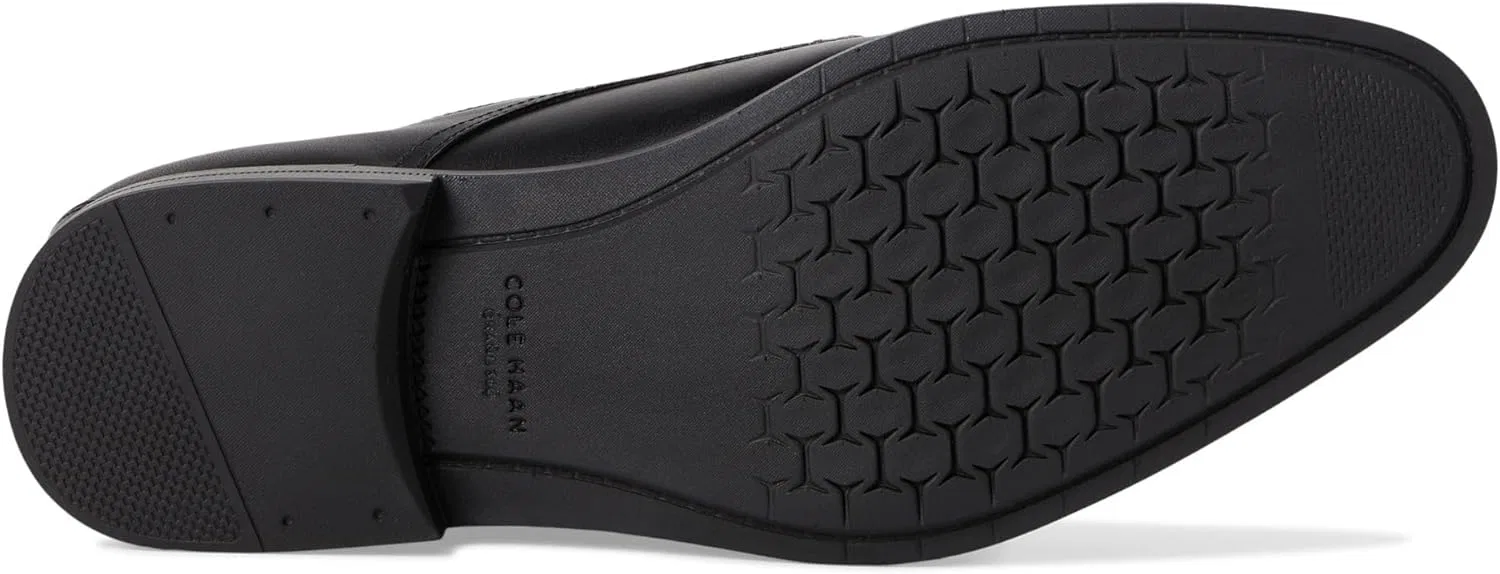 Мужские туфли Cole Haan Grand Harmon с гладким носком, Black Waterproof — фото 3