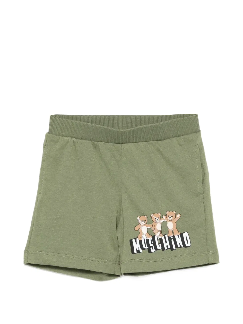 Шорты Teddy-detail Moschino Kids, зеленый