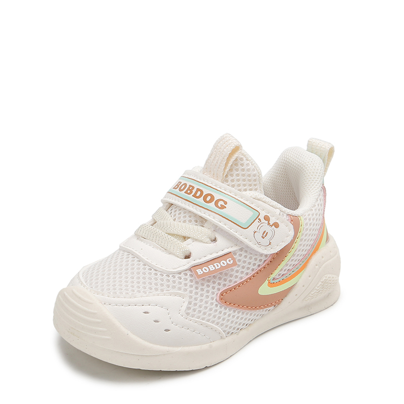 

Низкие кроссовки с защитой от отскока для младенцев и малышей BOBDOG, бежевый