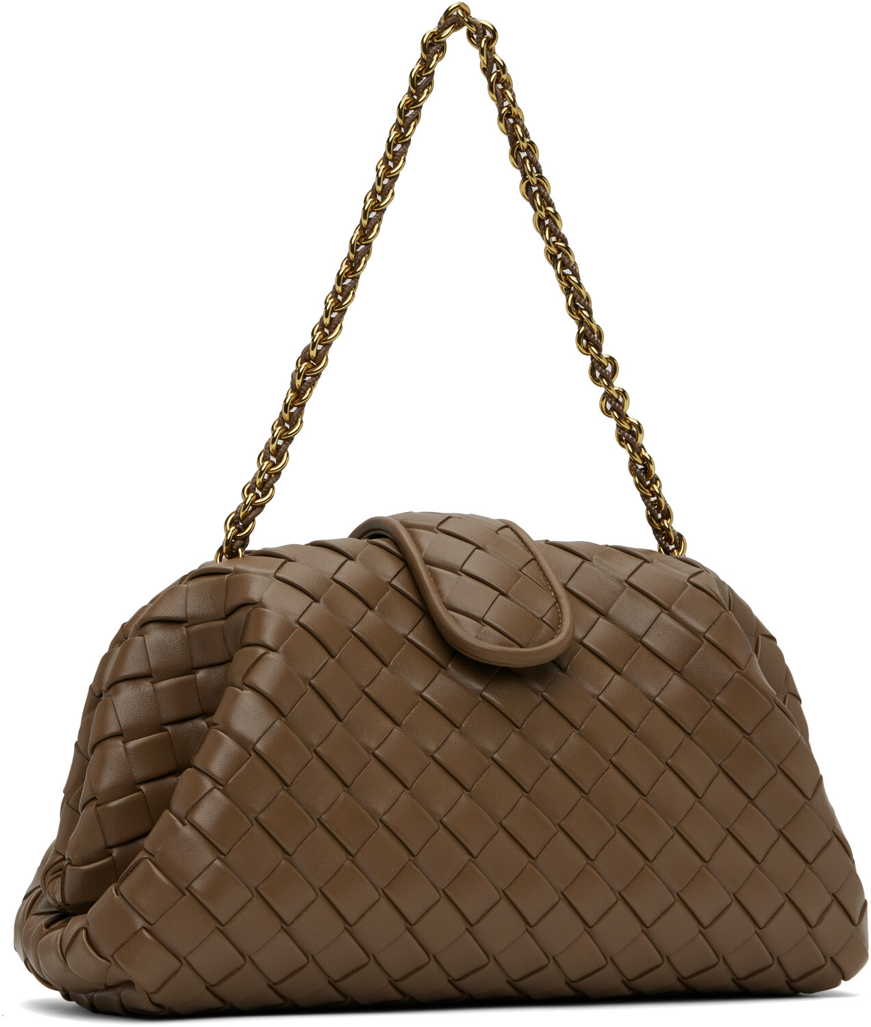 Сумка-клатч Khaki Lauren 1980 среднего размера Bottega Veneta — фото 2