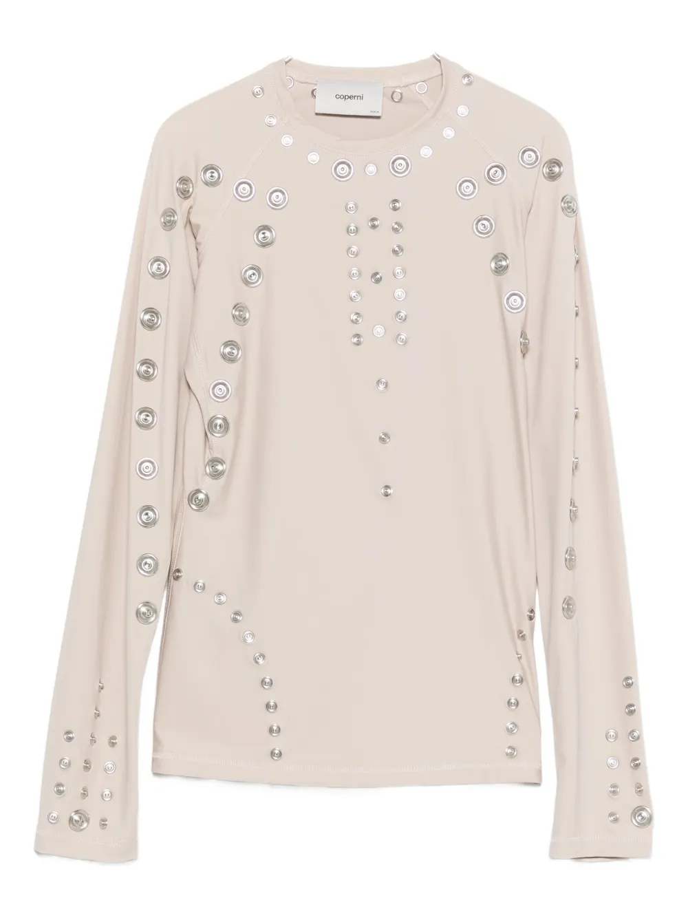 

Футболка с декоративными заклепками COPERNI, нейтральный