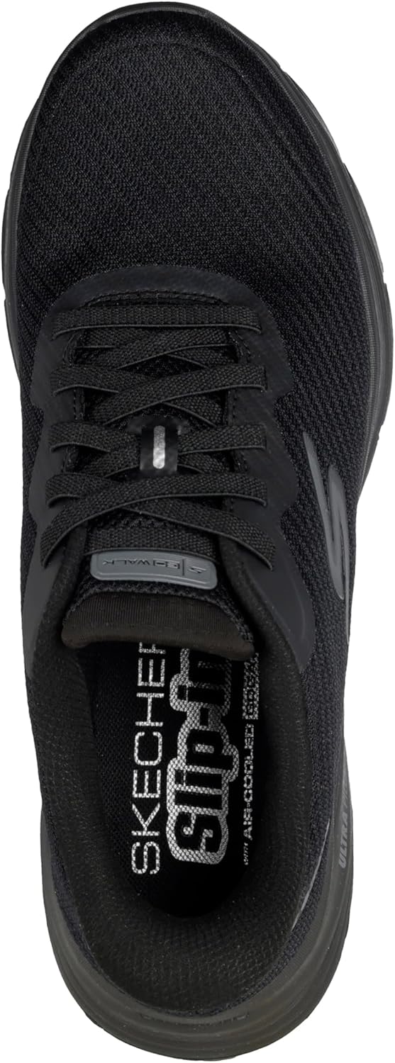 Мужские кроссовки Skechers Go Walk 8 Pate без застежек, черный — фото 2