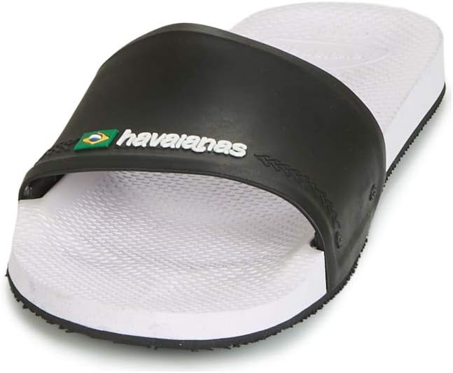 Сандалии Havaianas Slide Brazil унисекс, белый/черный — фото 4