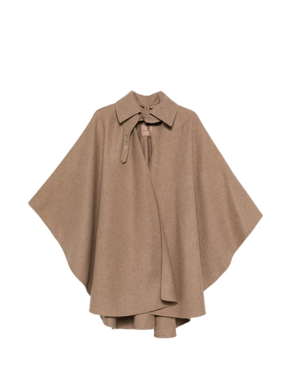 

Накидка с воротником и пряжкой Ermanno Scervino, коричневый