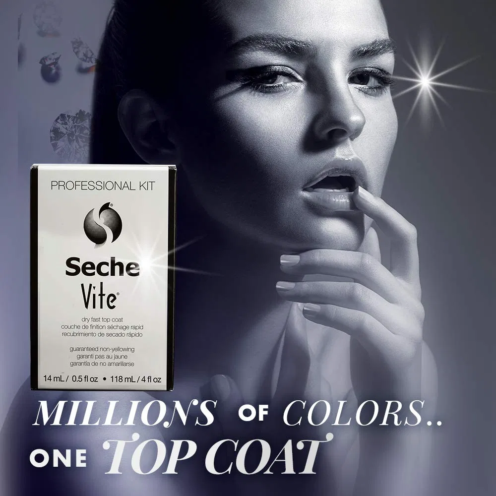 Быстросохнущее верхнее покрытие «Vite Dry Fast» от Seche, 14 мл и 118 мл Seche — фото 2