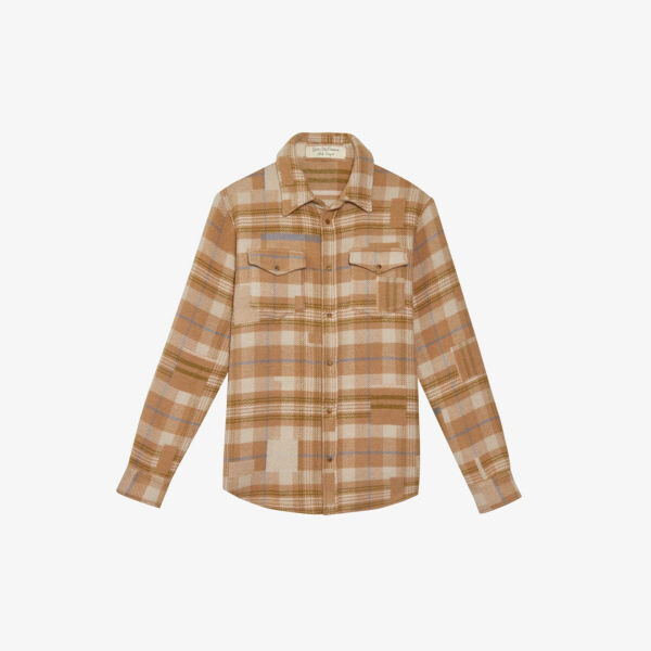 

Кашемировая рубашка свободного кроя в клетку унисекс God's True Cashmere x Nick Fouquet в клетку Tiger's Eye Gods True Cashmere, цвет tigerseye
