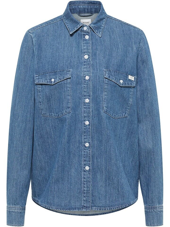 

Блуза Mustang Jeanshemd, синий