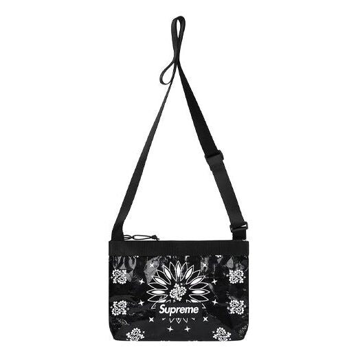 

Сумка bandana tarp side bag 'black white' Supreme, черный