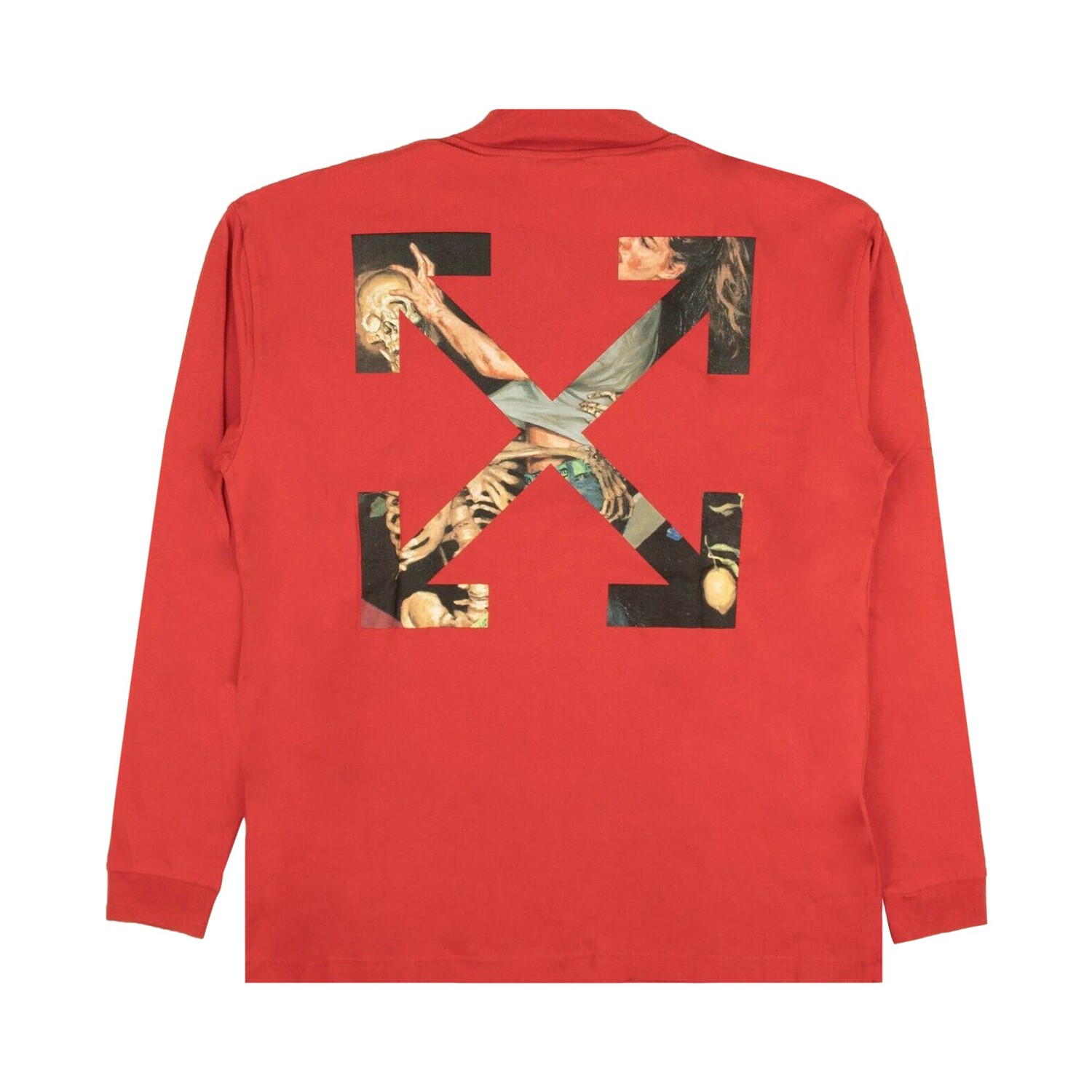 Off-White Футболка с воротником-стойкой Pascal Arrow, цвет Красный — фото 2