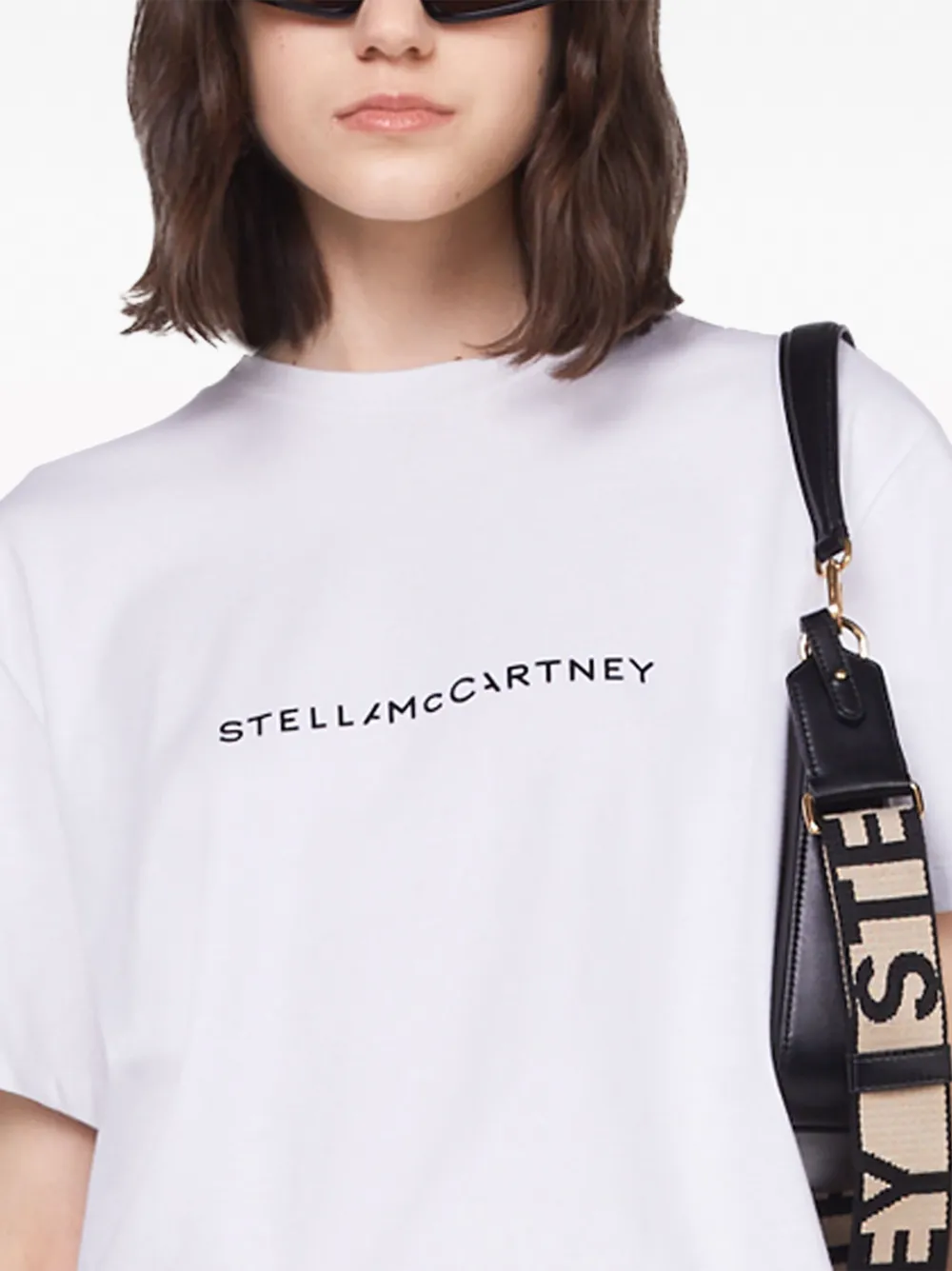 Футболка Stella Iconics с логотипом STELLA MCCARTNEY, нейтральный — фото 4