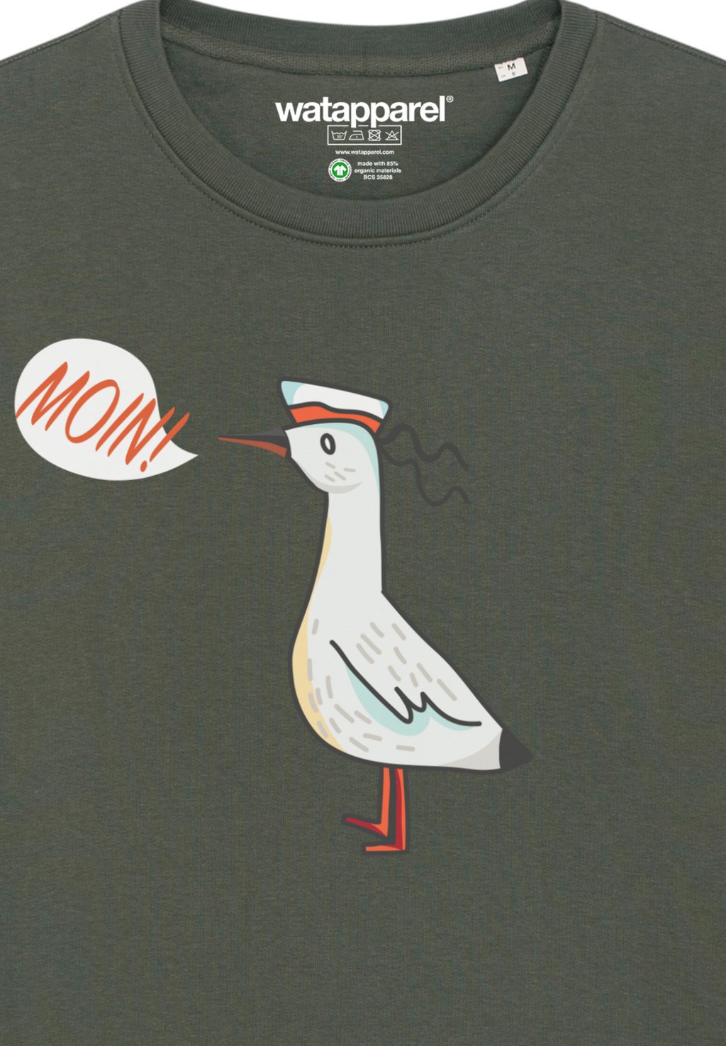 

Толстовка MOIN SEAGULL watapparel, хаки