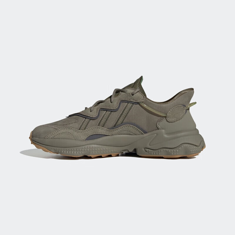 Кроссовки спортивные Adidas Clover Ozweego, бежевый / зеленый — фото 2