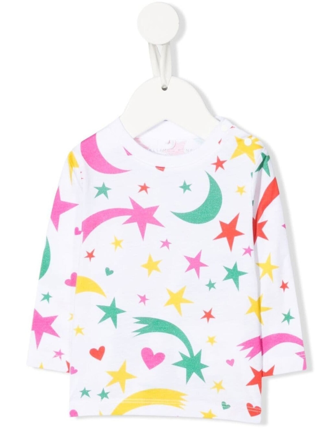 

Stella McCartney Kids футболка с длинными рукавами и принтом, белый