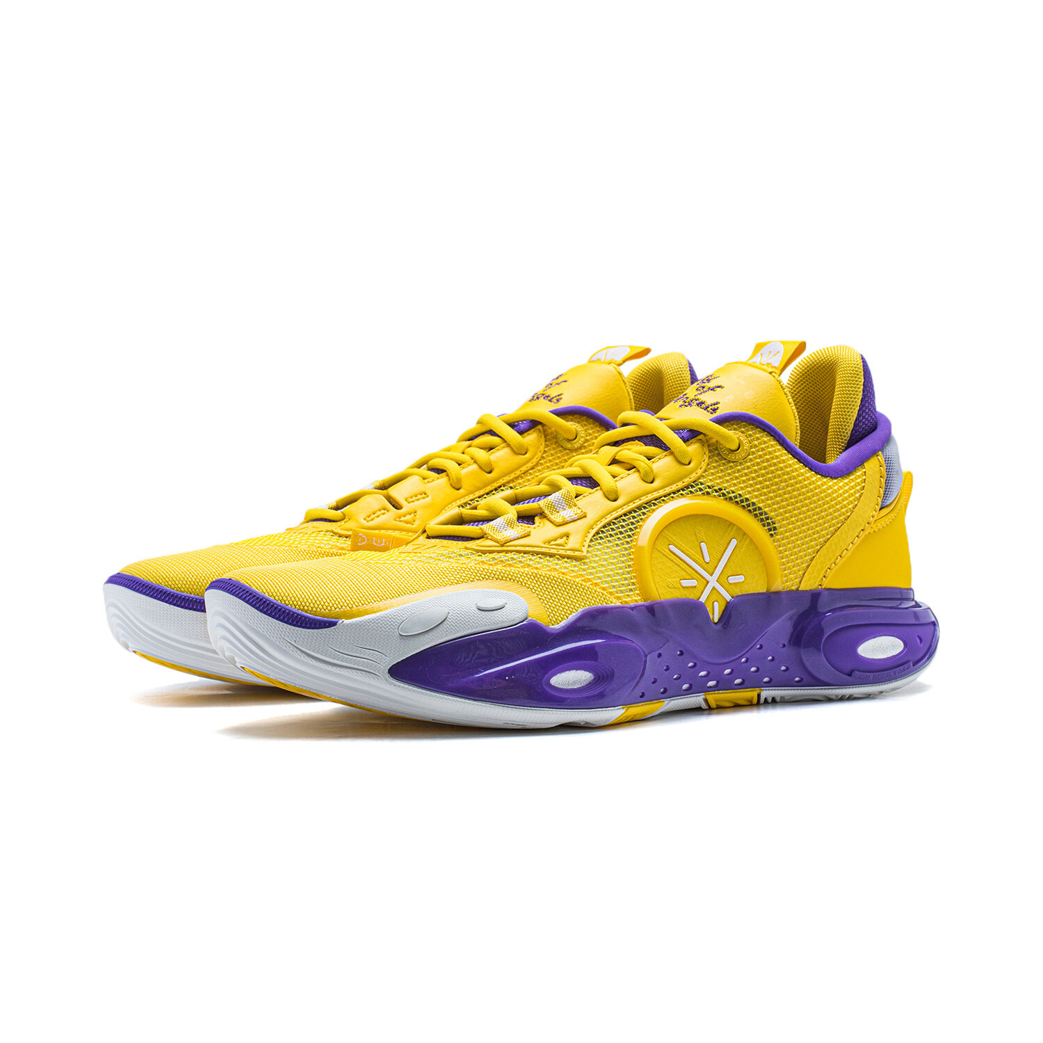 Кроссовки Li Ning Lining City 12 Basketball, желтый/фиолетовый — фото 3