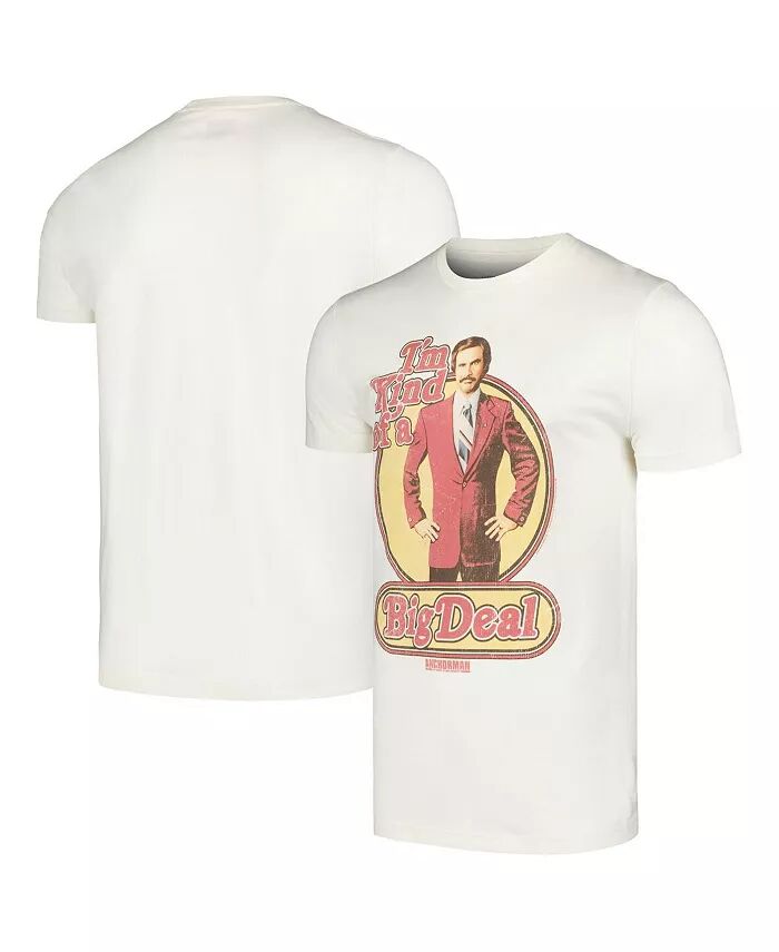 

Мужская и женская футболка Natural Anchorman Retro Big Deal Graphic American Classics