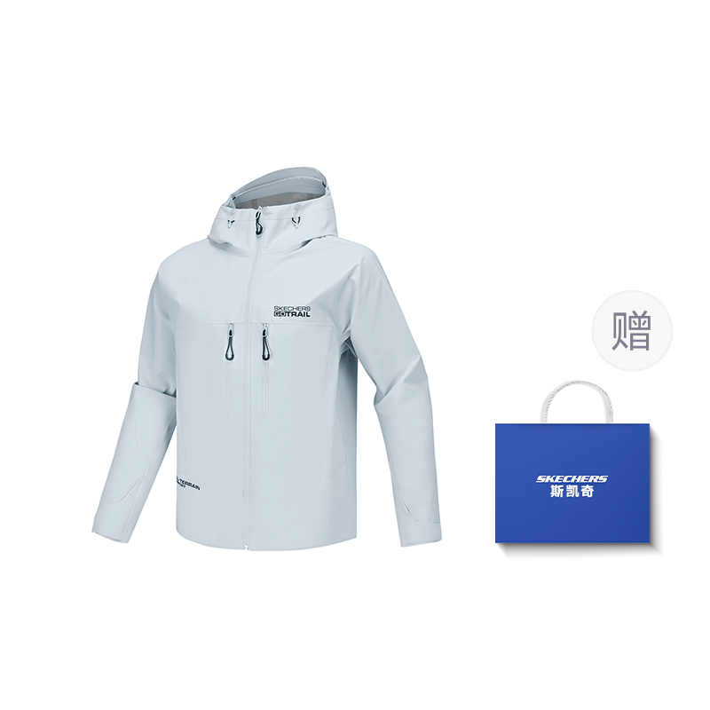

Skechers Горный ветрозащитный куртка мужская жемчужно-голубая, Pearl Blue Comes with Shopping Bag