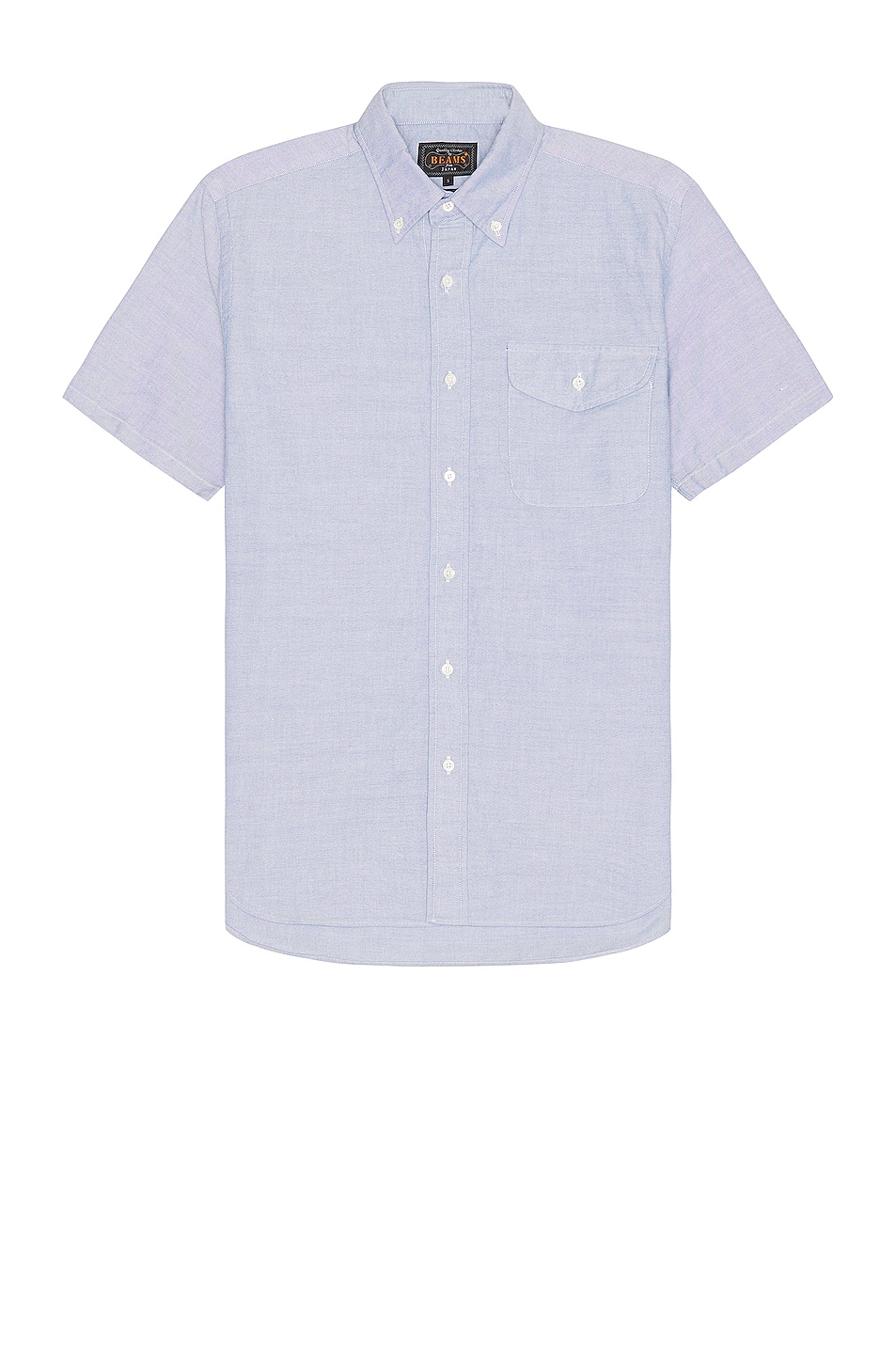 

Рубашка Beams Plus B.D. Short Sleeve Oxford, цвет Sax