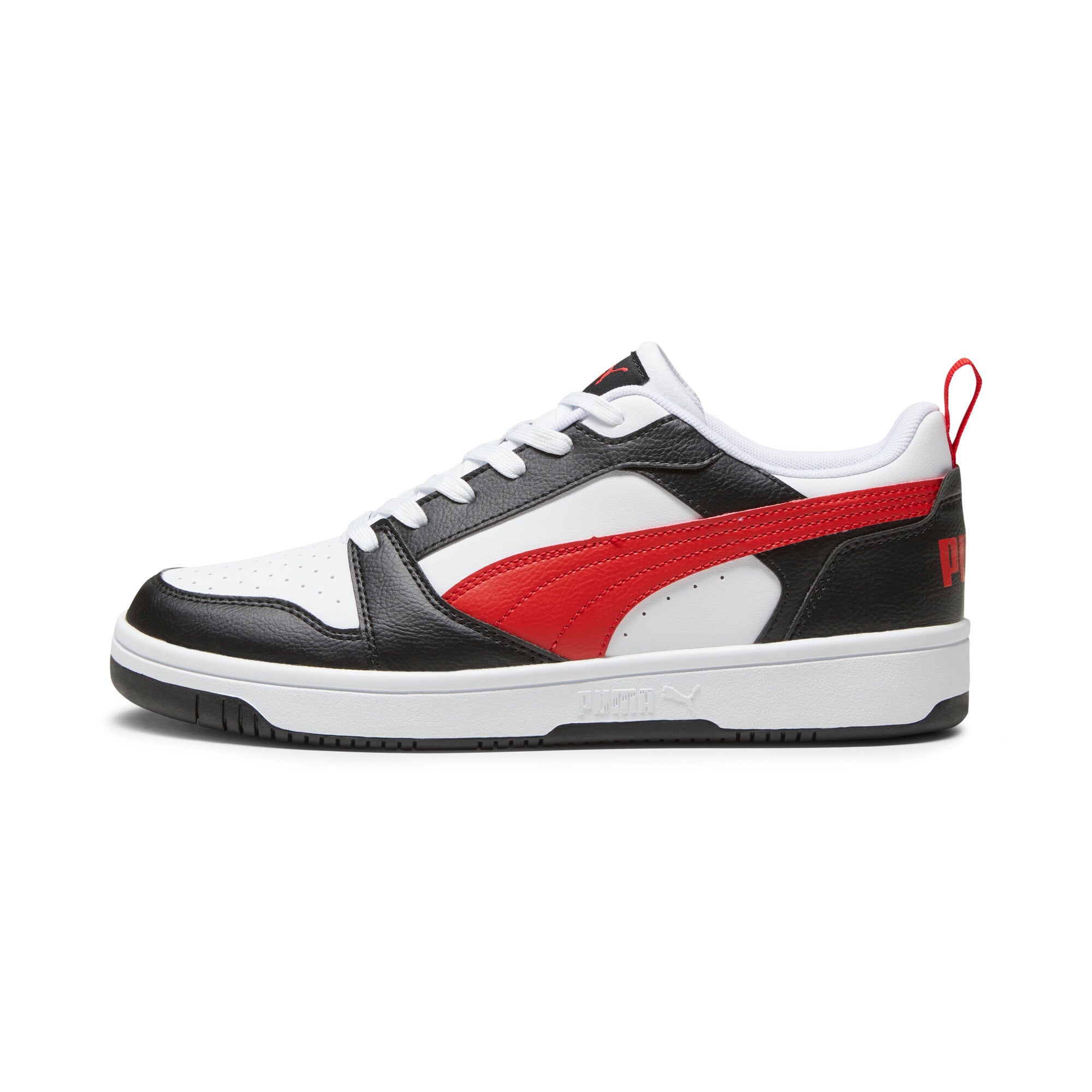 

Кроссовки PUMA Men's Rebound V6 Low, цвет white/for all time red/black