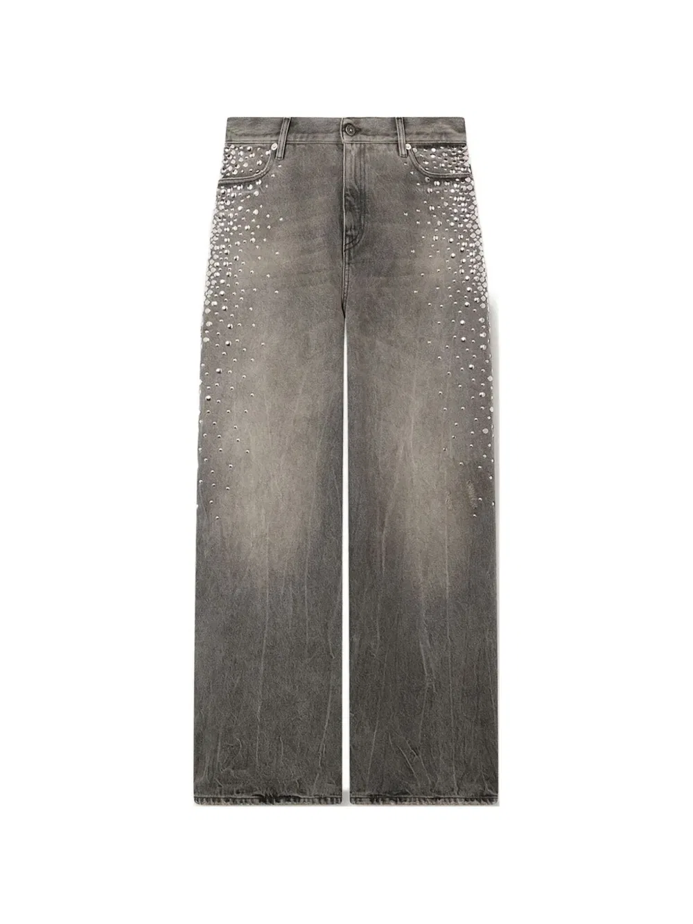 Джинсы Melody Stud с заклепками Golden Goose, серый