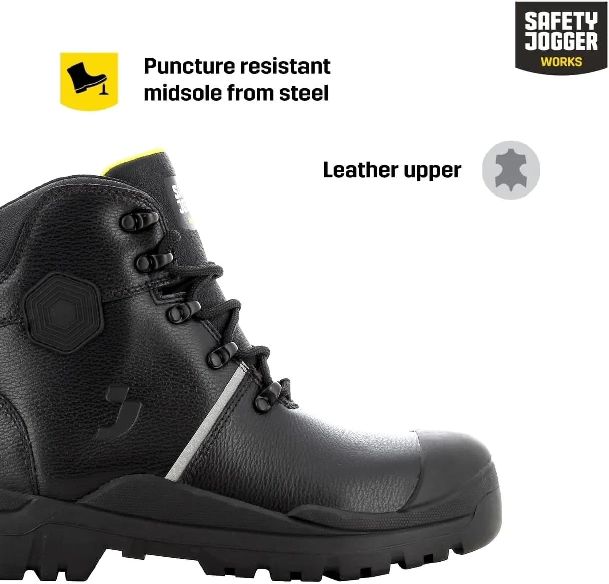 Кроссовки SAFETY JOGGER Sicherheits und Arbeitsstiefel Herren und Damen - HEKLAS3MID - Sicherheitsstiefel, Schutzstiefel, Black — фото 3