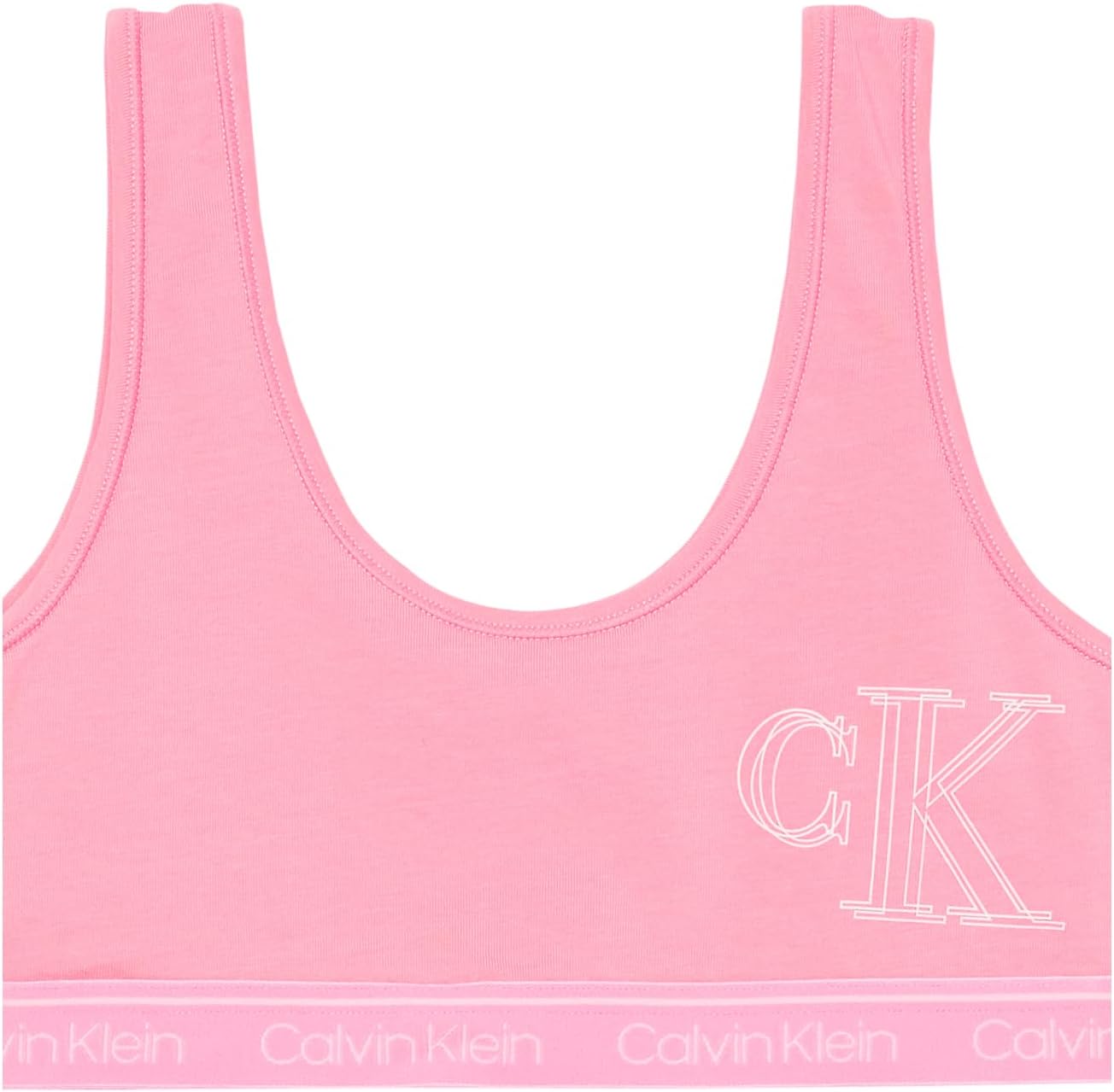 Комплект из 3 бюстгальтеров-бралеттов Calvin Klein для девочек Modern Cotton Bralette, Sach/Crypnk/Vnl — фото 4