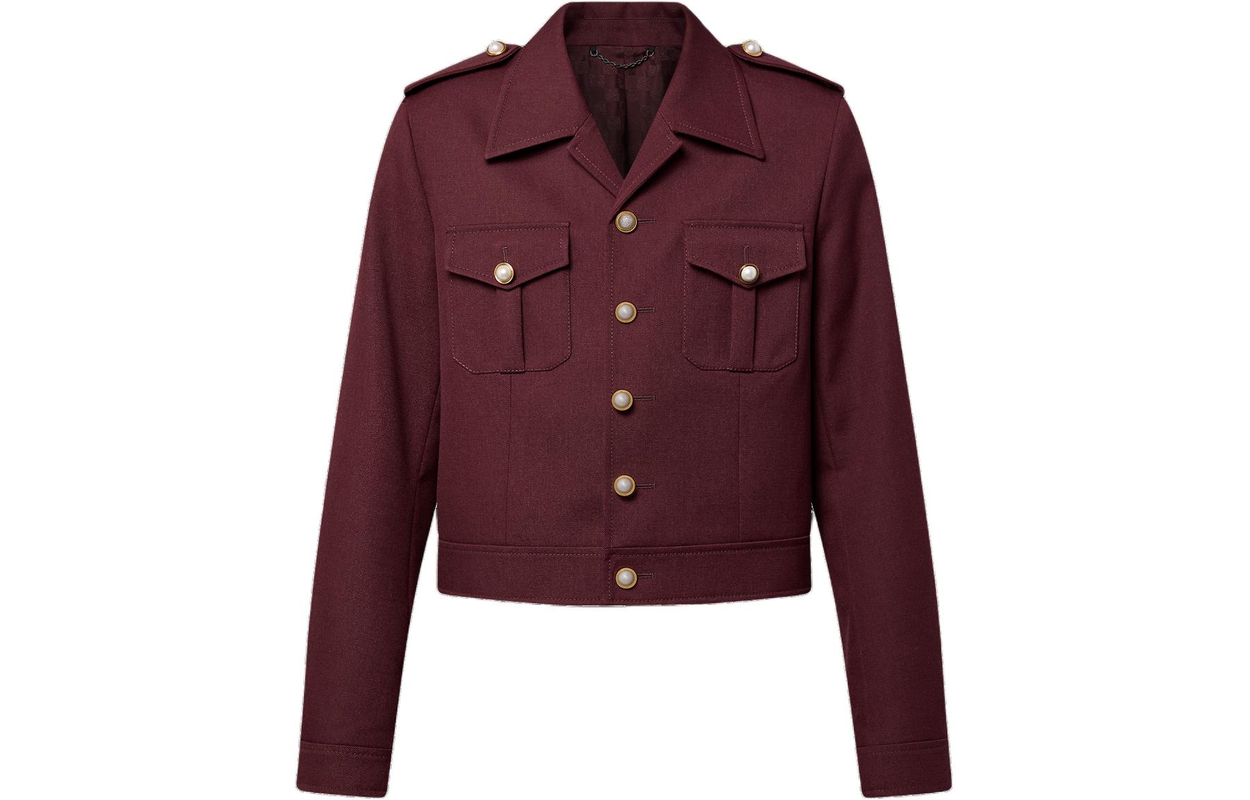 

Куртка Classic Officer Wool Jacket LOUIS VUITTON, темно-красный