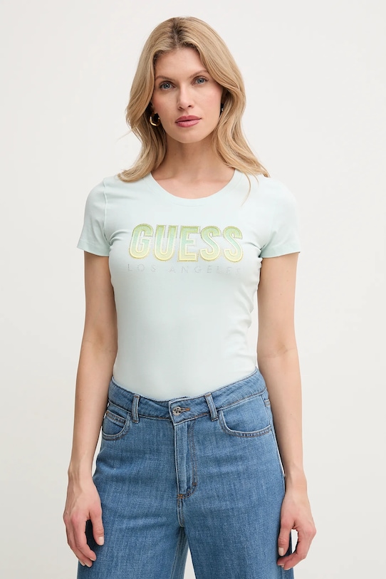 

Футболка DEGRADE с градиентом Guess, бирюзовый