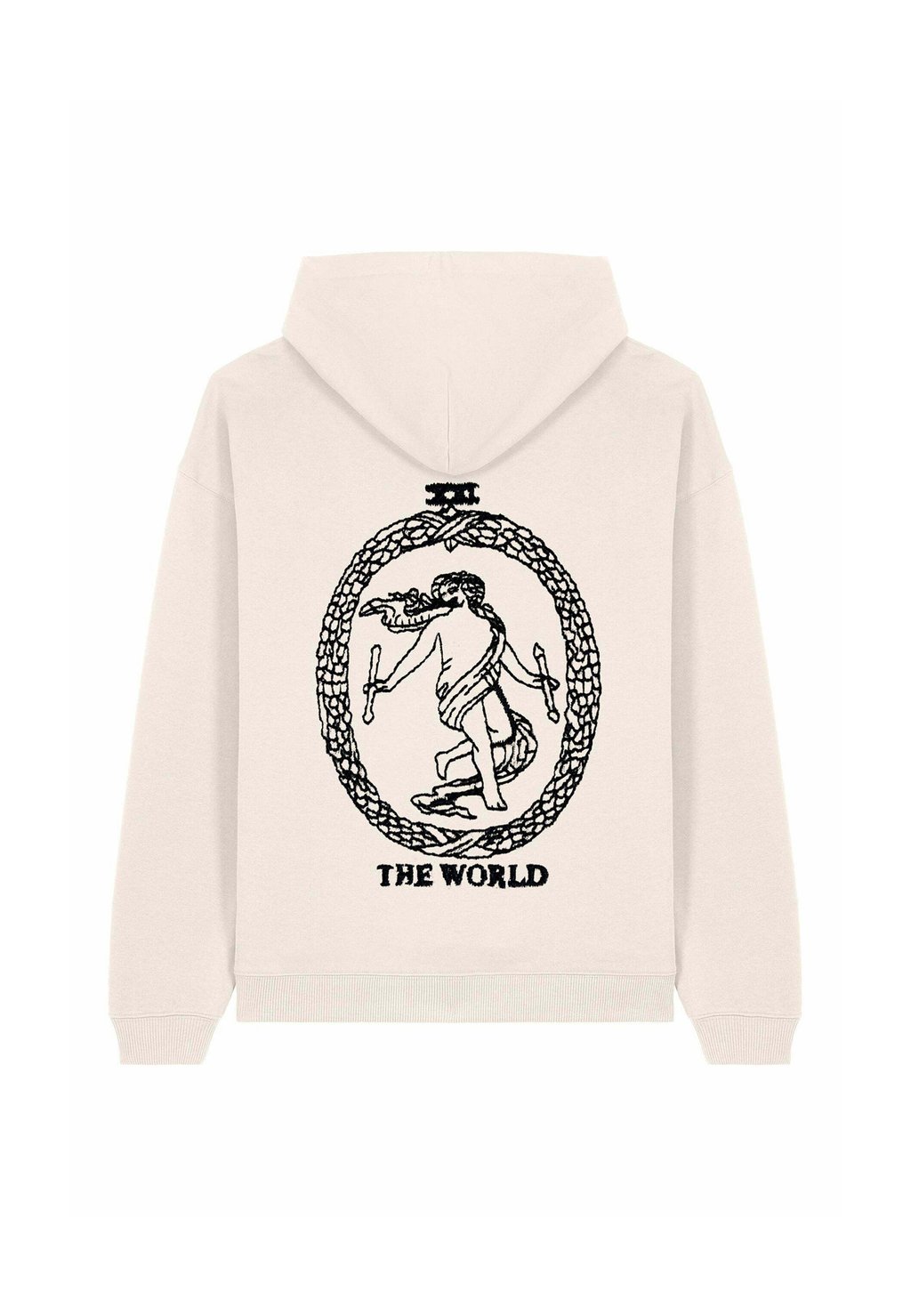 

Толстовка THE WORLD BACK PRINT UNISEX HEAVYWEIGHT - Hoodie Mira Paris, кремовый