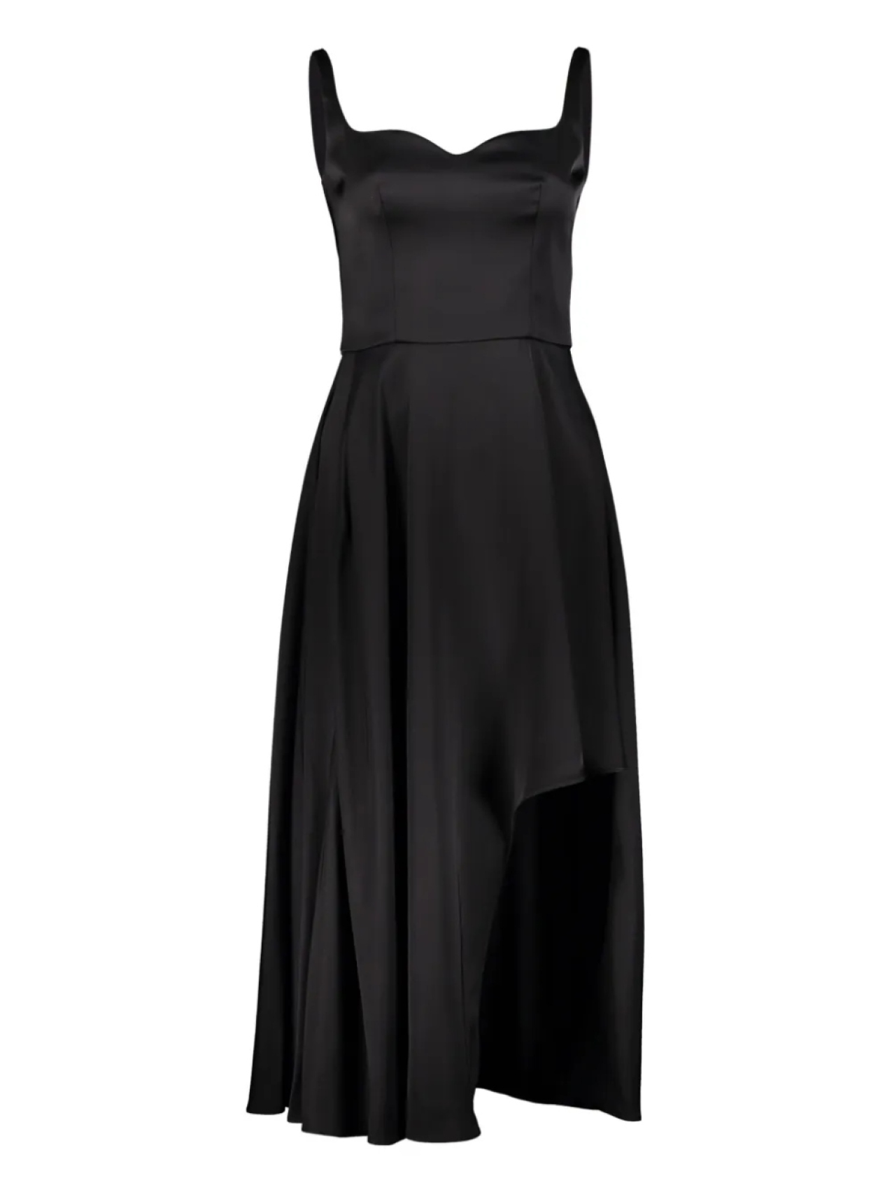 

Платье из смесового шелка Alexander McQueen, черный