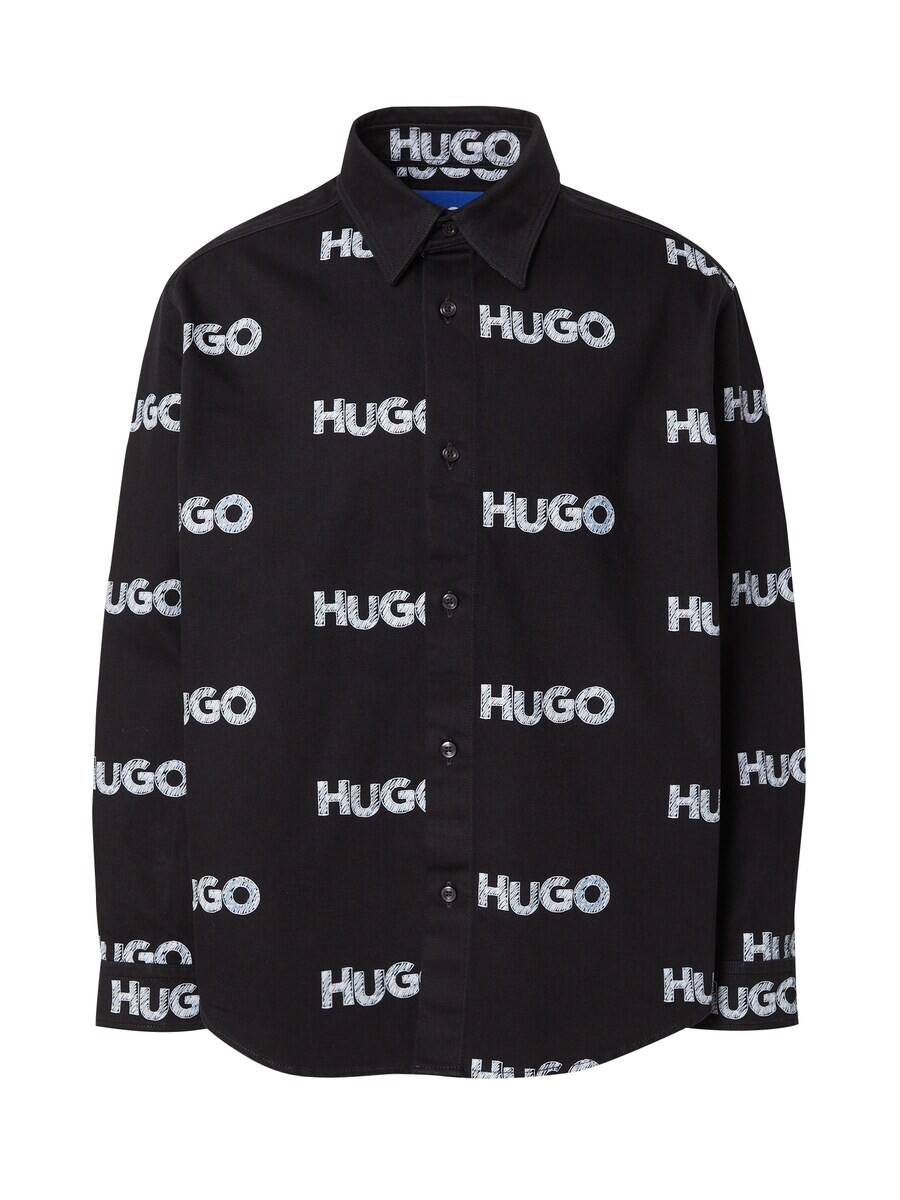 

Повседневная рубашка HUGO Regular fit Button Up Shirt Ebolt, черный