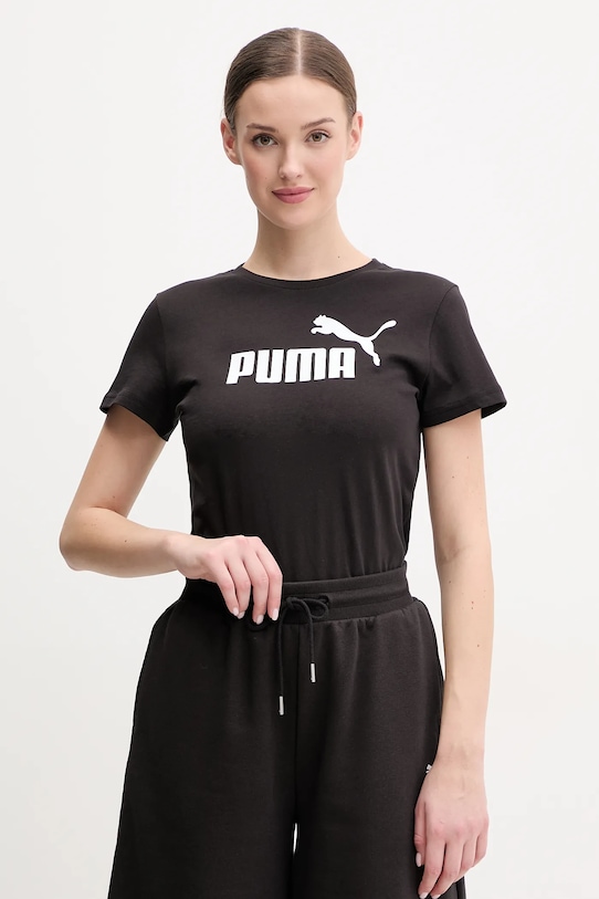 

Хлопковая футболка Puma, черный