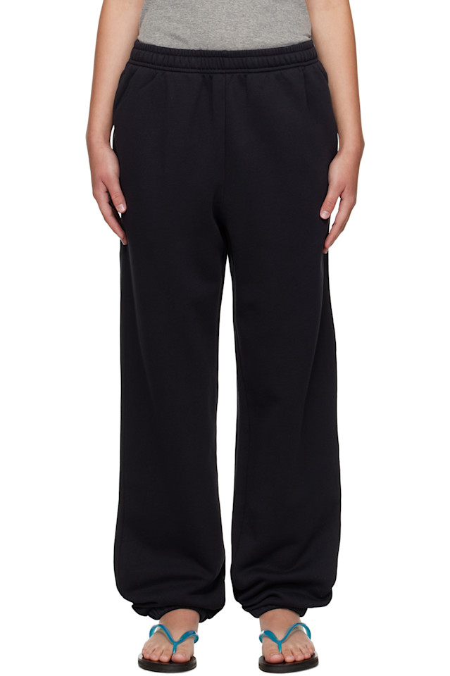 

Хлопковые спортивные штаны Acne Studios, черный